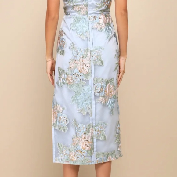 strapless bustier midi dress - Picture 2 of 6